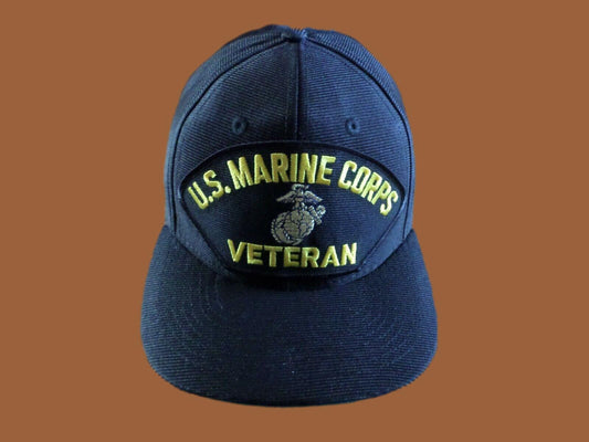 U.S MARINE CORPS VETERAN HAT U.S.M.C OFFICIAL MILITARY BALL CAP U.S.A MADE