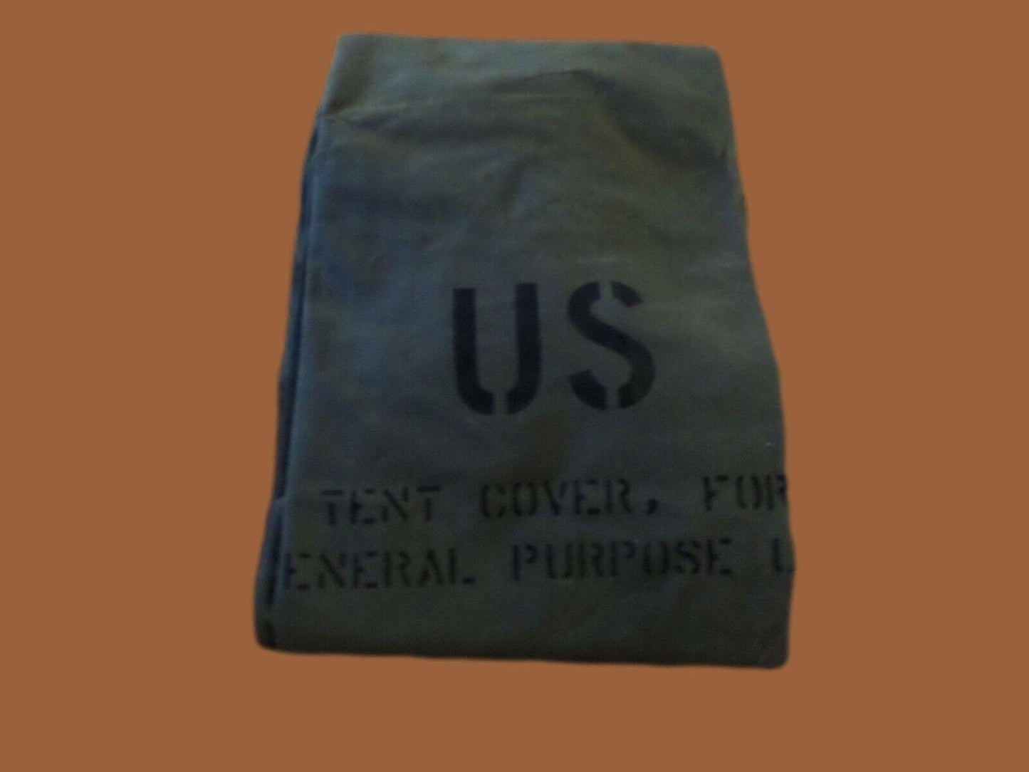 U.S ARMY CANVAS COVER GENERAL PURPOSE TENT COVER STORAGE TARP FLOOR MILITARY