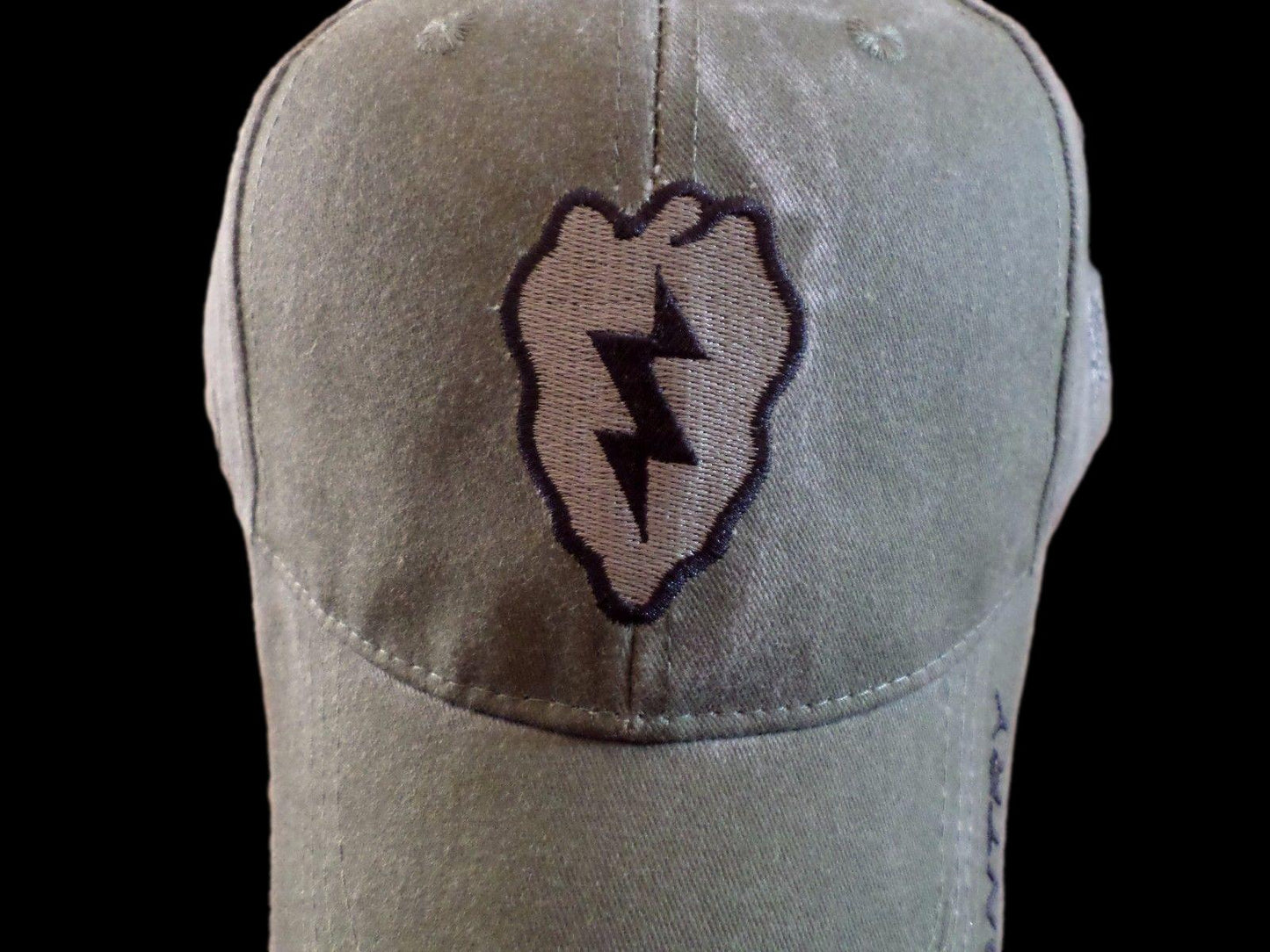 U.S MILITARY ARMY 25th INFANTRY DIVISION HAT ELECTRIC STRAWBERRY STONEWASHED CAP