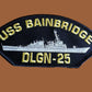 U.S NAVY SHIP HAT PATCH USS BAINBRIDGE DLGN-25 SHIP PATCH HEAT TRANSFER