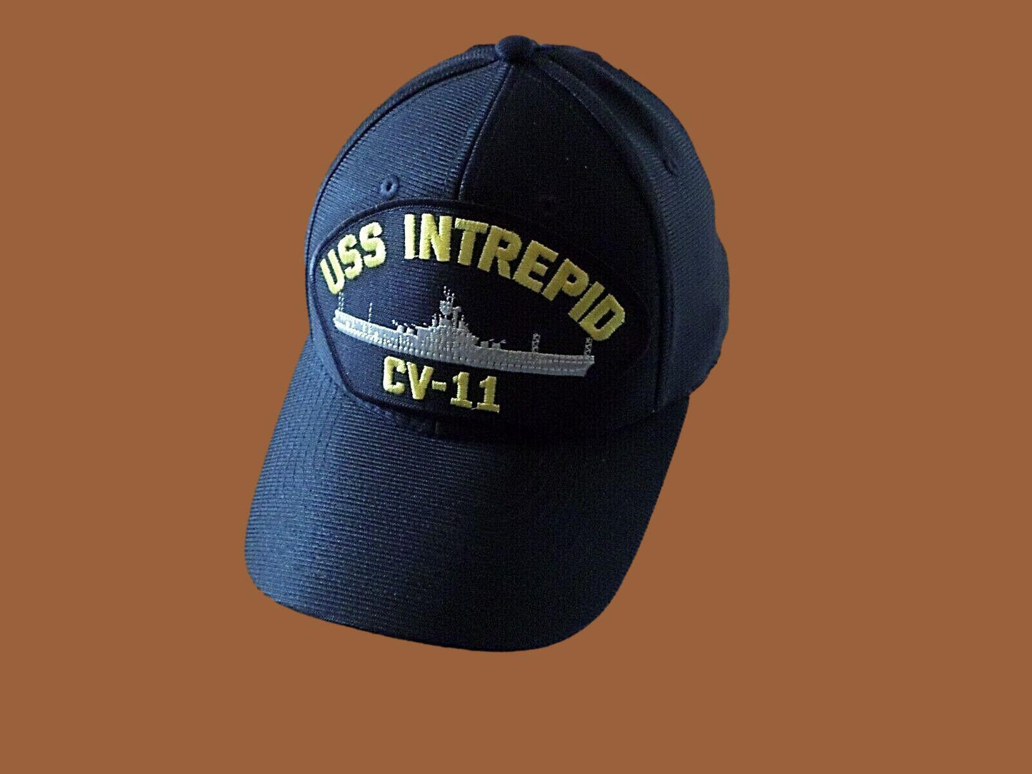 USS INTREPID CV-11 U.S NAVY SHIP HAT OFFICIAL MILITARY BALL CAP U.S.A MADE