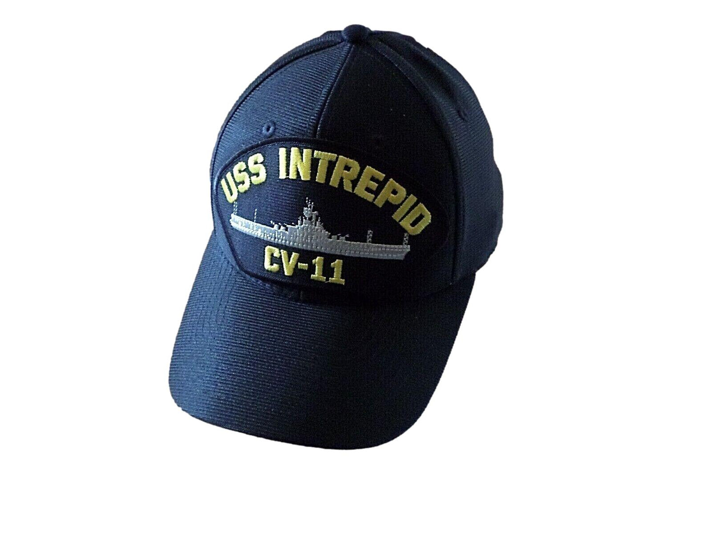 USS INTREPID CV-11 U.S NAVY SHIP HAT OFFICIAL MILITARY BALL CAP U.S.A MADE