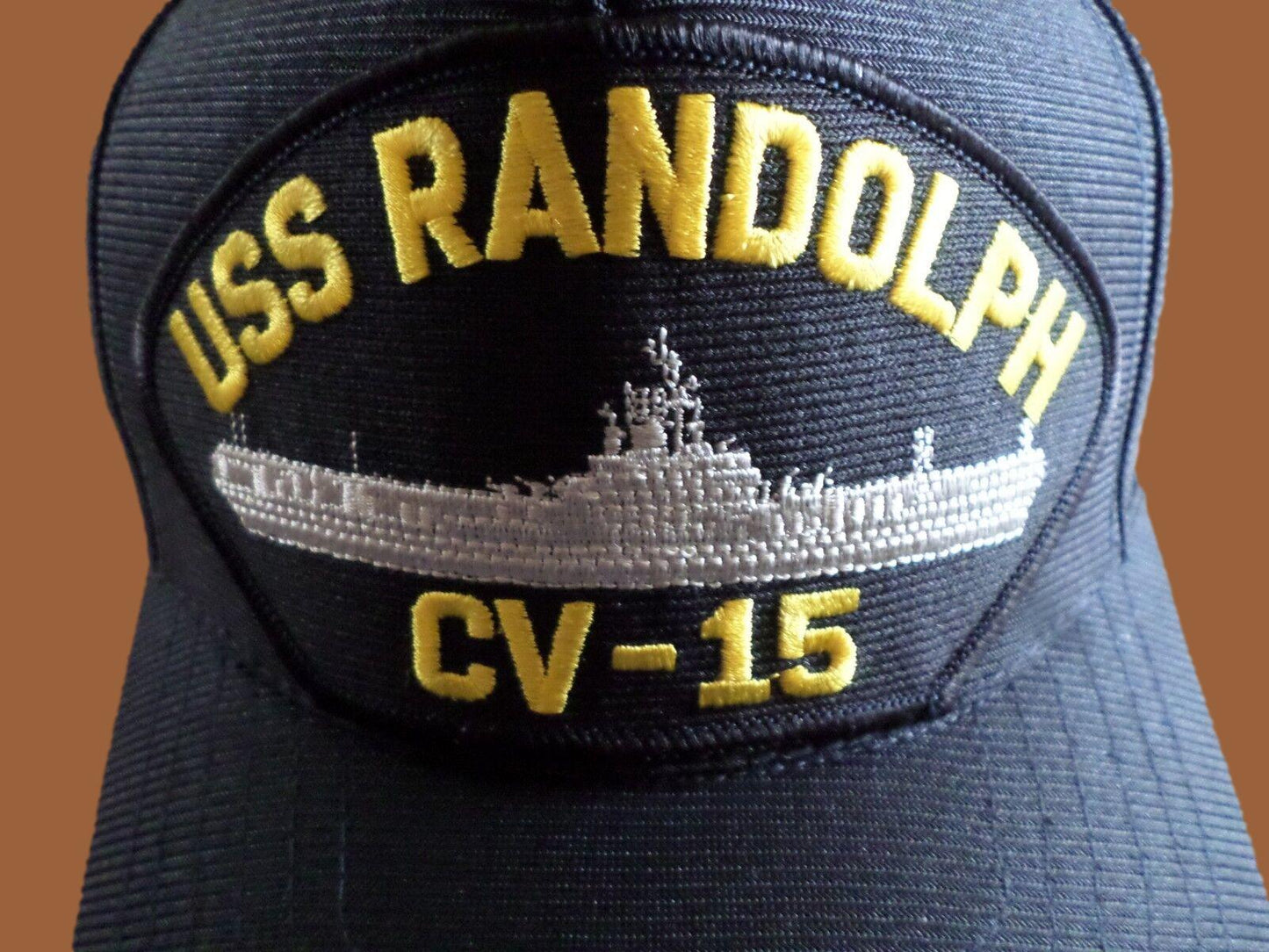 USS RANDOLPH CV-15 U.S NAVY SHIP HAT U.S MILITARY OFFICIAL BALL CAP U.S.A MADE