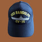 USS RANDOLPH CV-15 U.S NAVY SHIP HAT U.S MILITARY OFFICIAL BALL CAP U.S.A MADE