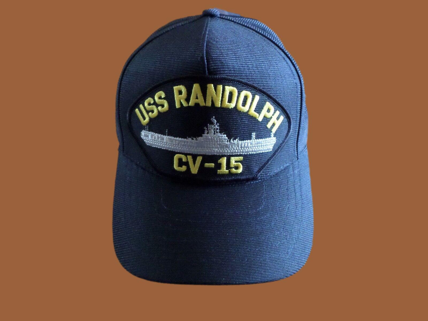 USS RANDOLPH CV-15 U.S NAVY SHIP HAT U.S MILITARY OFFICIAL BALL CAP U.S.A MADE