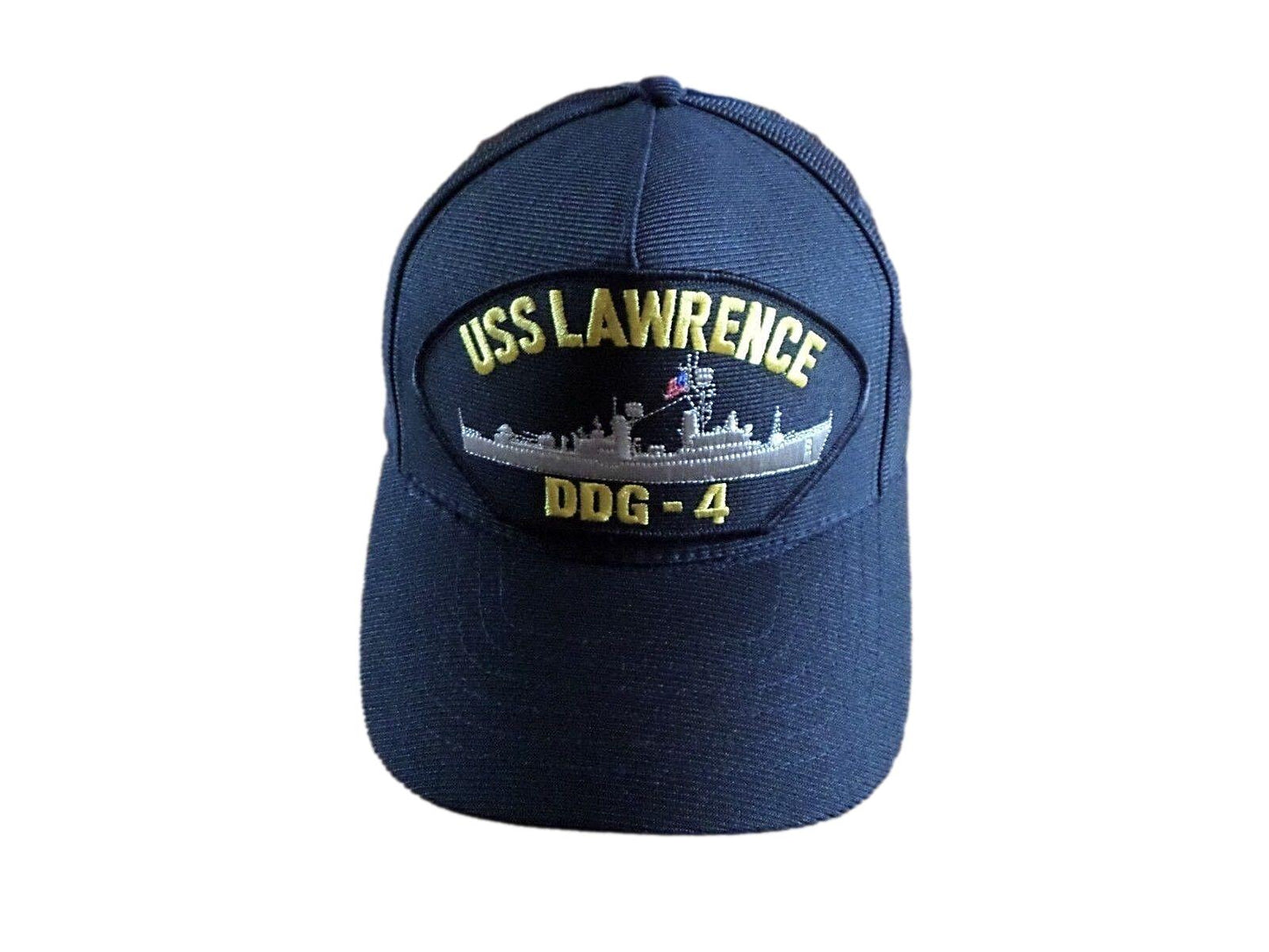 USS LAWRENCE DDG- 4 NAVY SHIP HAT U.S MILITARY OFFICIAL BALL CAP U.S.A MADE