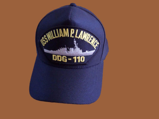 USS WILLIAM P LAWRENCE DDG-110 NAVY SHIP HAT U.S MILITARY OFFICIAL BALL CAP USA