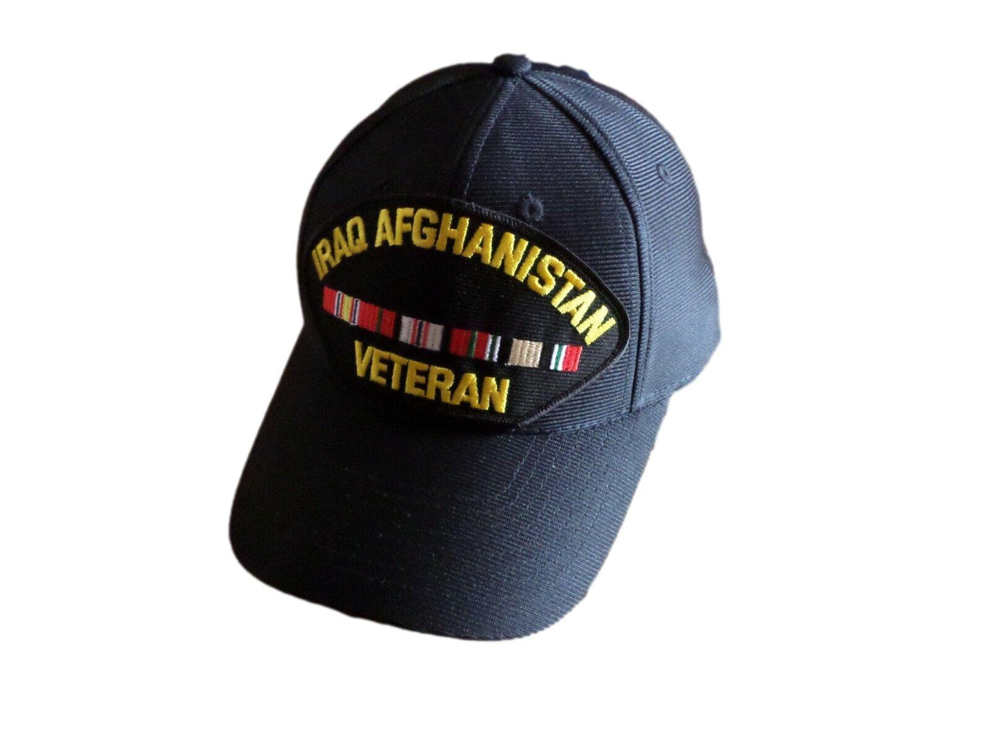 MILITARY IRAQ AFGHANISTAN VETERAN HAT U.S MILITARY OFFICIAL BALL CAP U.S.A MADE