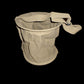 COLLAPSIBLE CANVAS WATER BUCKET 2 GALLON PAIL WITH CARRY HANDLES OD GREEN