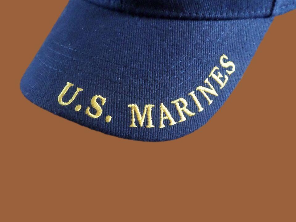 NEW U.S MILITARY MARINE CORPS EMBROIDERED BLUE HAT CAP OFFICIAL LICENSED HATS