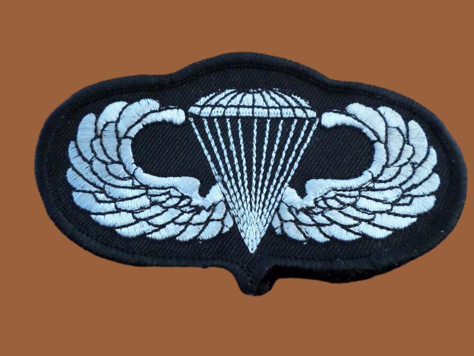 U.S MILITARY ARMY AIRBORNE JUMP WINGS EMBROIDERED PATCH 4" X 2"