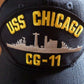 USS CHICAGO CG-11 U.S NAVY SHIP HAT OFFICIAL MILITARY BALL CAP U.S.A MADE