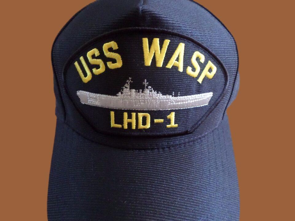 USS WASP LHD-1 NAVY SHIP HAT U.S MILITARY OFFICIAL BALL CAP U.S.A MADE