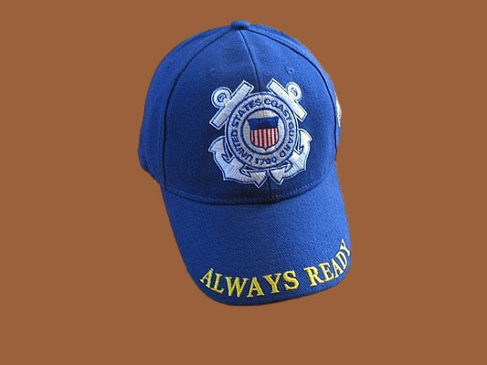 UNITED STATES COAST GUARD ALWAYS READY HAT BALL CAP USCG SEMPER PARATUS