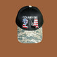 I CARRY THE 2nd AMENDMENT 6 PANEL CAP EMBROIDERED HAT DIGITAL CAMOUFLAGE BILL