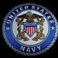 NEW U.S.MILITARY NAVY EMBROIDERED PATCH UNITED STATES NAVY 4" X 4"