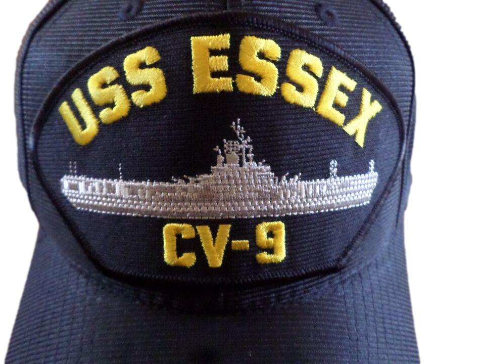 USS ESSEX CV-9 U.S NAVY SHIP HAT OFFICIAL U.S MILITARY BALL CAP U.S.A  MADE