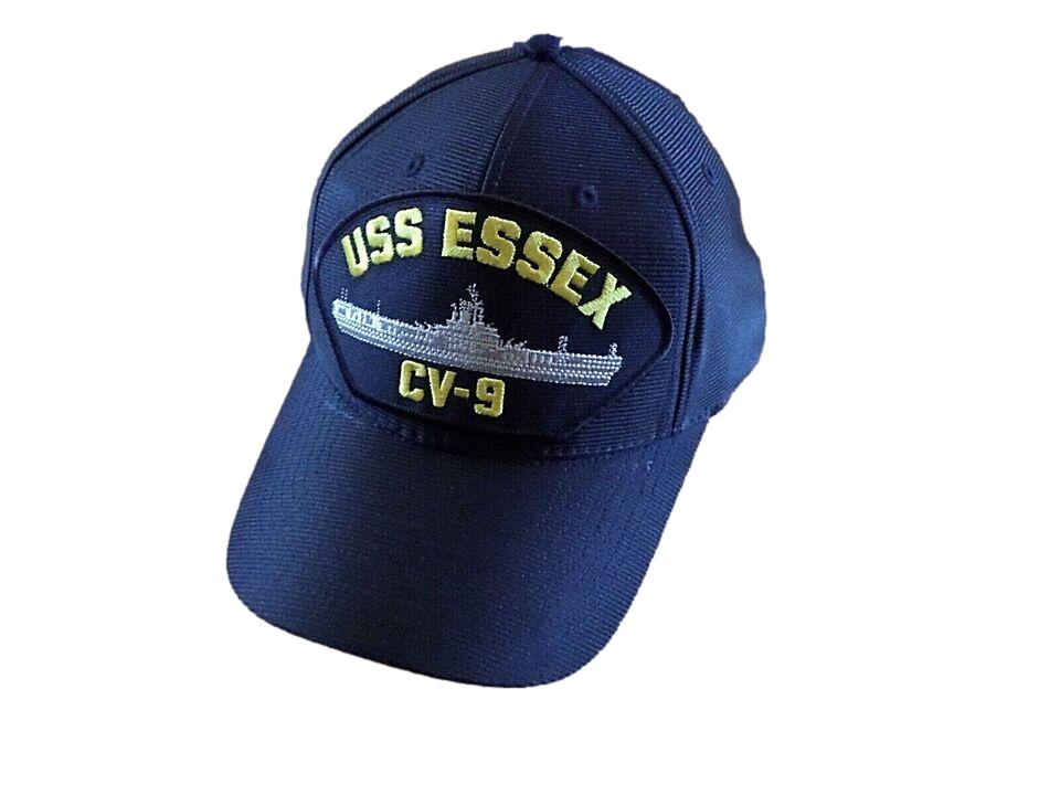 USS ESSEX CV-9 U.S NAVY SHIP HAT OFFICIAL U.S MILITARY BALL CAP U.S.A  MADE