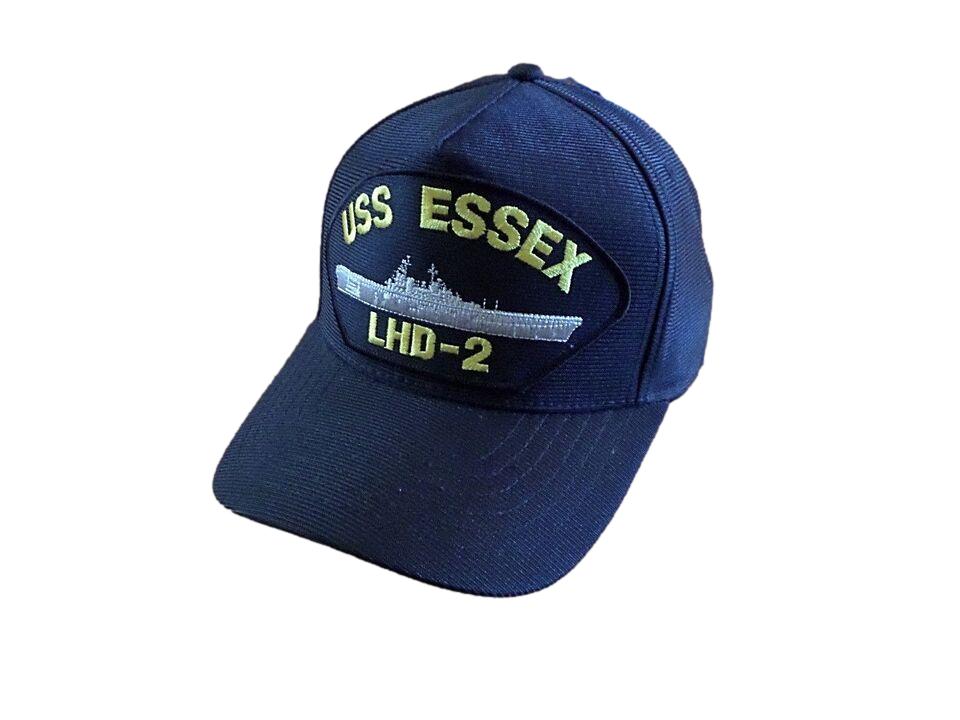 USS ESSEX LHD-2 U.S NAVY SHIP HAT U.S MILITARY OFFICIAL BALL CAP U.S.A MADE