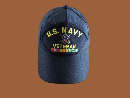 U.S MILITARY NAVY VIETNAM VETERAN HAT U.S MILITARY OFFICIAL BALL CAP U.S.A MADE