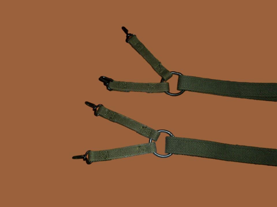 USMC MARINE CORPS VIETNAM ISSUE M1941 COMBAT FIELD SUSPENDERS DATED 1967-1968