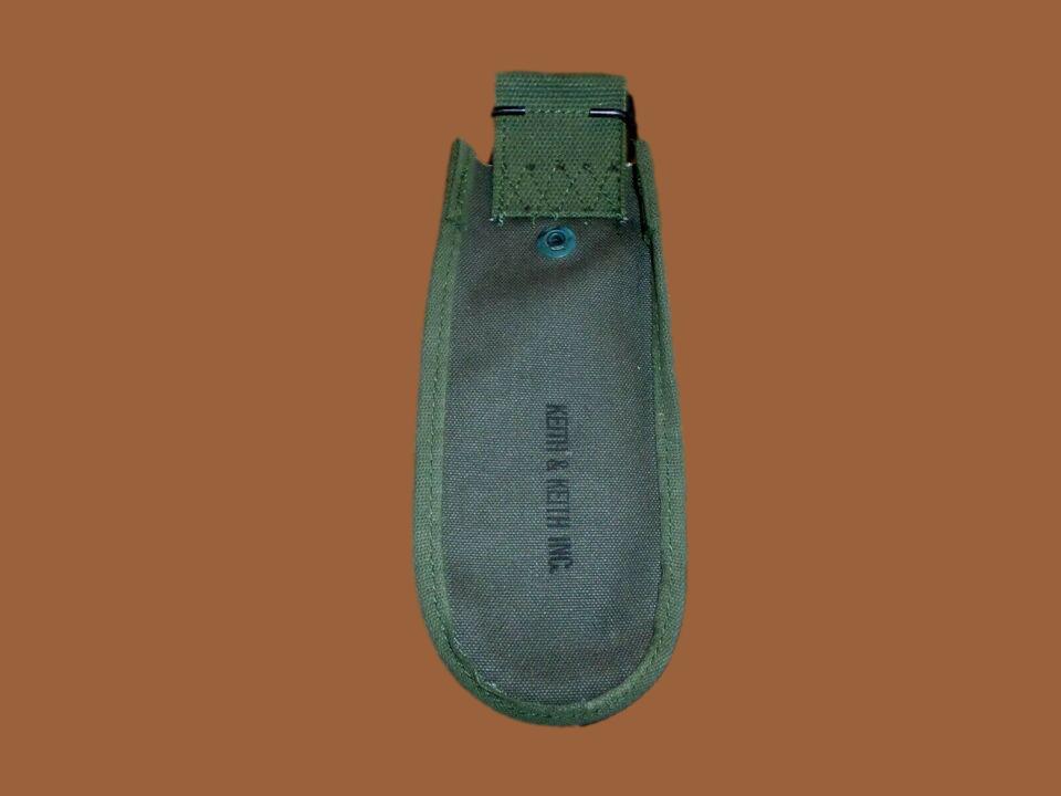 U.S Army Vintage Issue Green Canvas Belt Pouch For Wire Cutters M-1938 Style