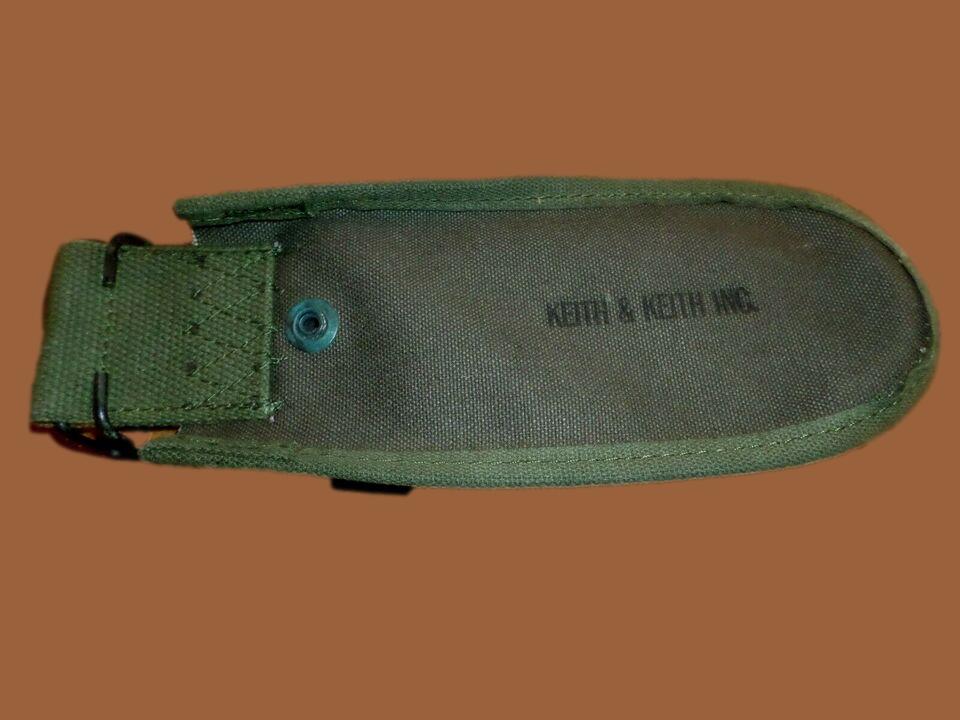 U.S Army Vintage Issue Green Canvas Belt Pouch For Wire Cutters M-1938 Style