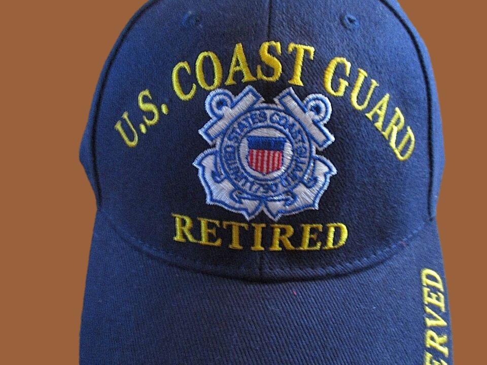 UNITED STATES COAST GUARD RETIRED HAT BALL CAP USCG PROUDLY SERVED