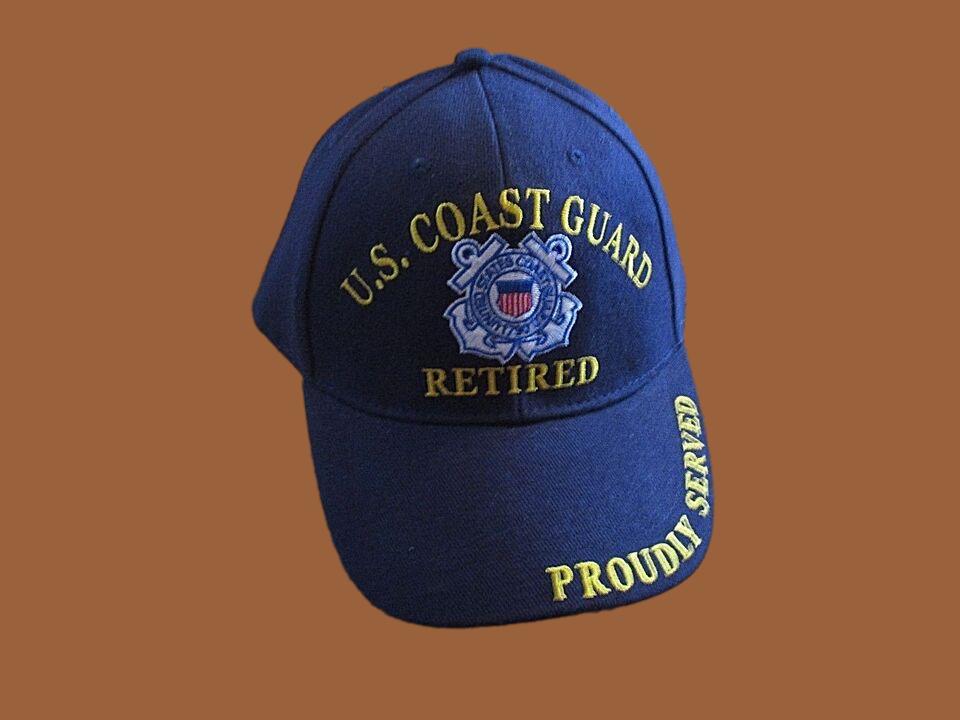 UNITED STATES COAST GUARD RETIRED HAT BALL CAP USCG PROUDLY SERVED