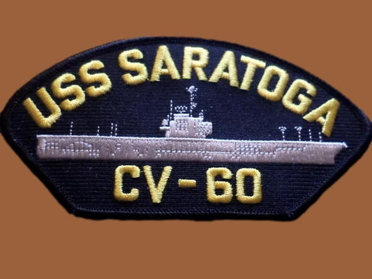 USS SARATOGA CV-60 U.S NAVY SHIP PATCH CARRIER PATCH USA MADE HEAT TRANSFER