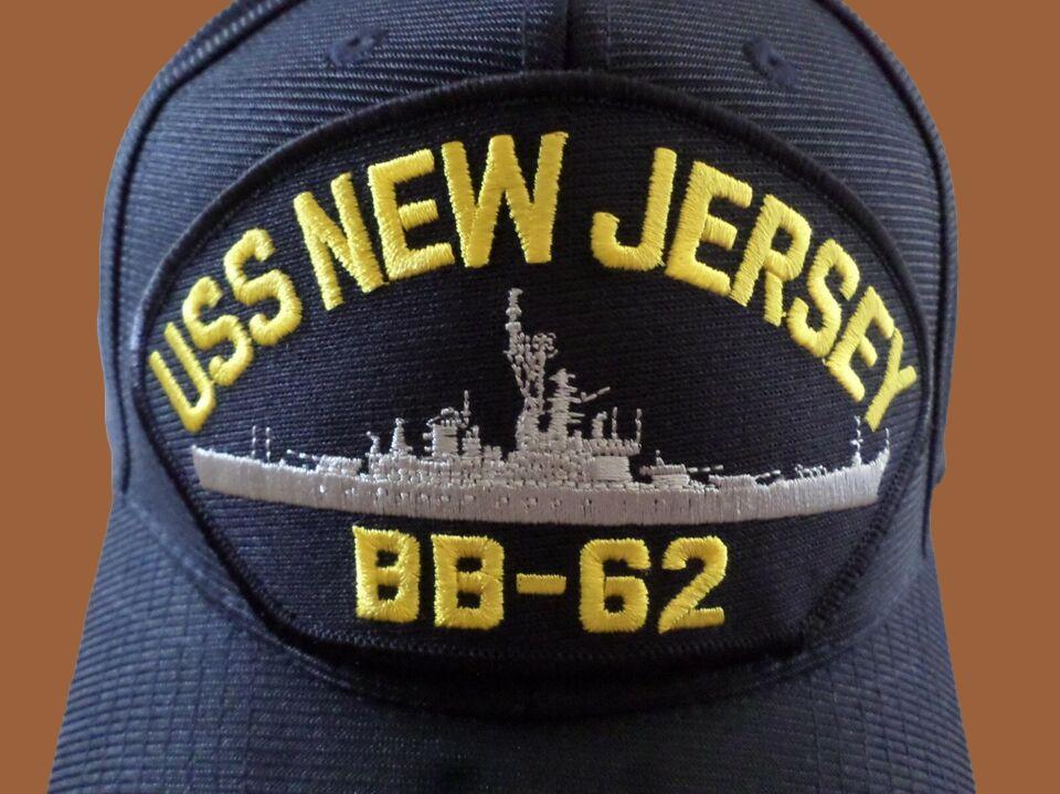 USS NEW JERSEY BB-62 U.S NAVY SHIP HAT OFFICIAL U.S MILITARY BALL CAP U.S.A MADE