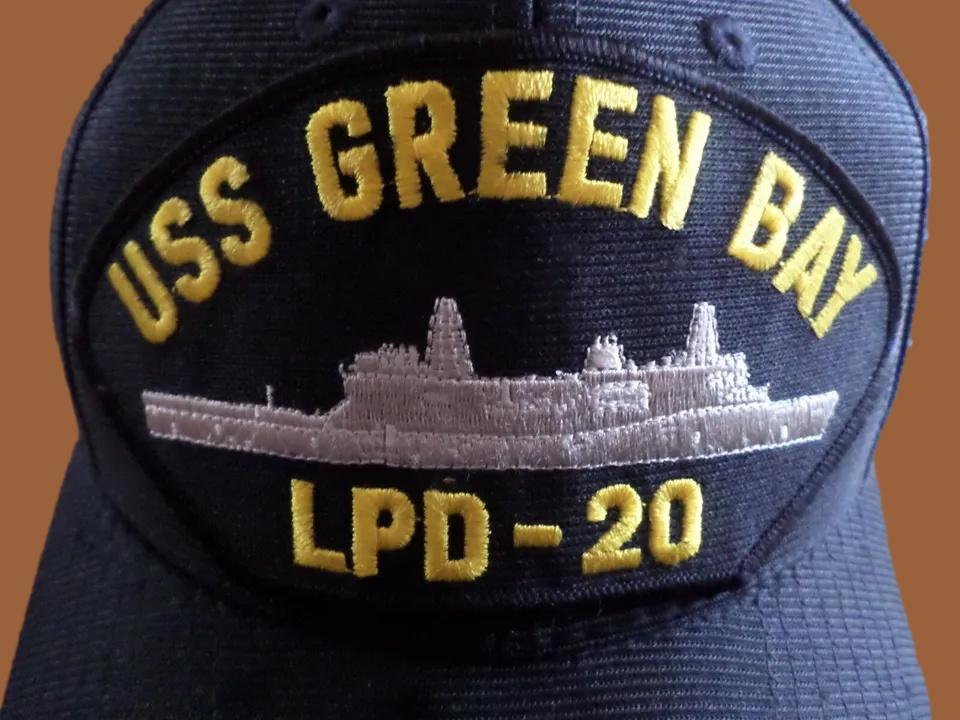 USS GREEN BAY LPD-20 NAVY SHIP HAT U.S MILITARY OFFICIAL BALL CAP U.S.A MADE