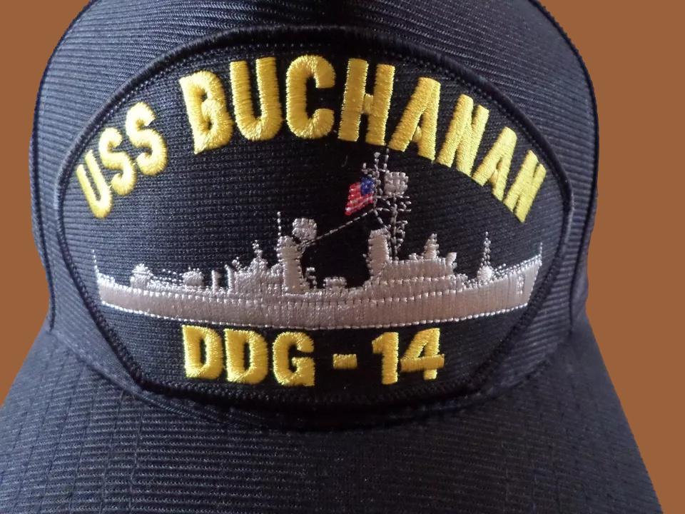 USS BUCHANAN DDG-14 NAVY SHIP HAT U.S MILITARY OFFICIAL BASEBALL CAP U.S.A MADE