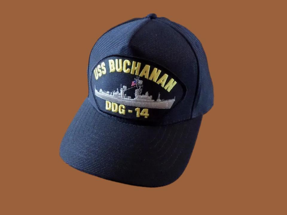 USS BUCHANAN DDG-14 NAVY SHIP HAT U.S MILITARY OFFICIAL BASEBALL CAP U.S.A MADE