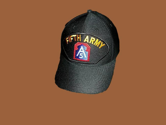 U.S MILITARY FIFTH ARMY HAT U.S MILITARY OFFICIAL BALL CAP U.S.A MADE 5th ARMY