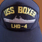 USS BOXER LHD-4 NAVY SHIP HAT U.S MILITARY OFFICIAL BALL CAP U.S.A MADE