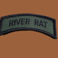 U.S MILITARY RIVER RAT VIETNAM SERVICE ROCKER ARM PATCH NEW