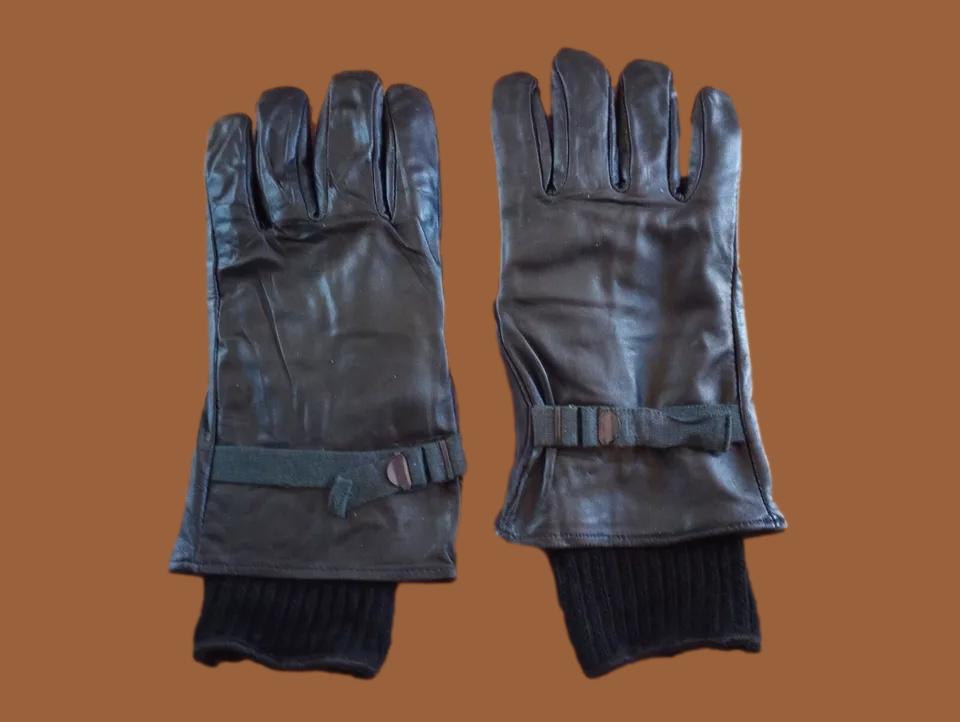 U.S MILITARY STYLE D-3A LEATHER GLOVES LIGHT WEIGHT SIZE 5 LARGE W/LINER