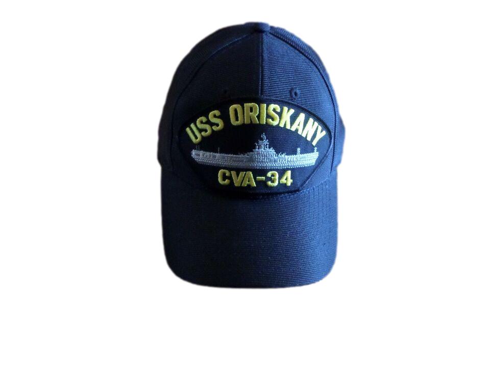 USS ORISKANY CVA - 34 NAVY SHIP HAT U.S MILITARY OFFICIAL BALL CAP U.S.A. MADE