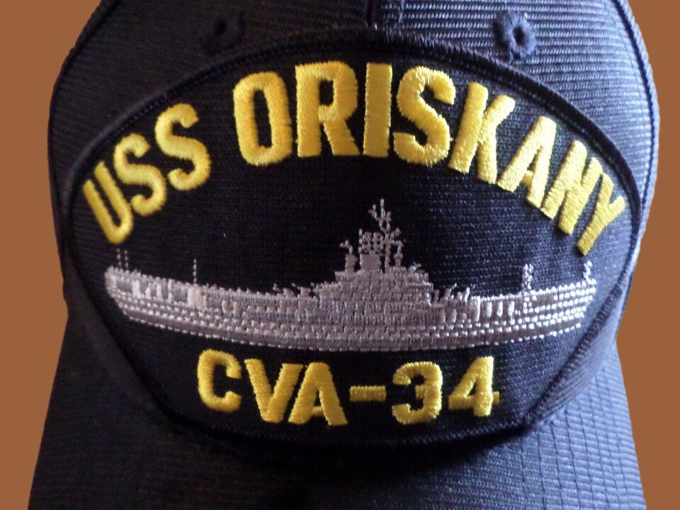 USS ORISKANY CVA - 34 NAVY SHIP HAT U.S MILITARY OFFICIAL BALL CAP U.S.A. MADE