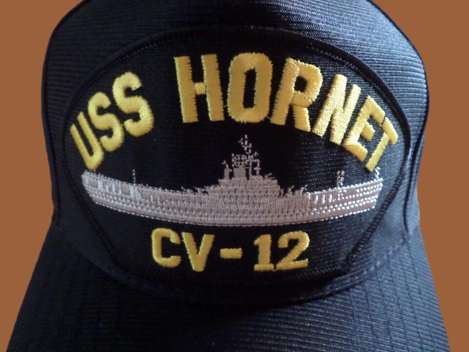 USS HORNET CV-12 U.S NAVY SHIP HAT OFFICIAL U.S MILITARY BALL CAP U.S.A MADE