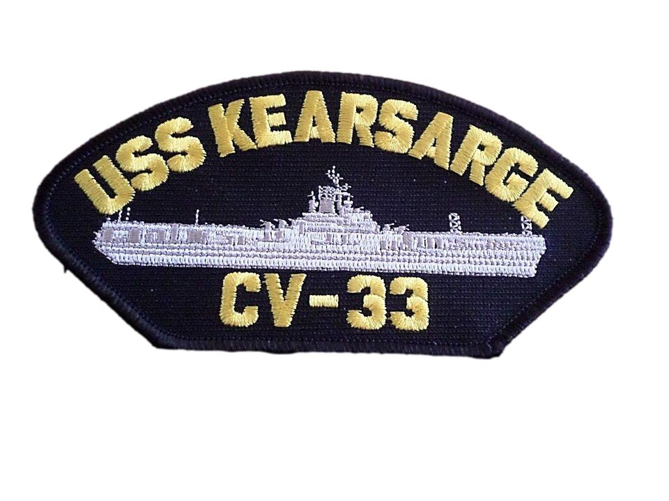 USS KEARSARGE CV-33 U.S. NAVY SHIP HAT PATCH CARRIER USA MADE HEAT TRANSFER