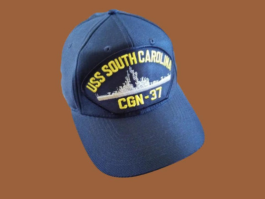 USS SOUTH CAROLINA CGN-37 U.S NAVY CRUISER SHIP HAT OFFICIAL MILITARY BALL CAP