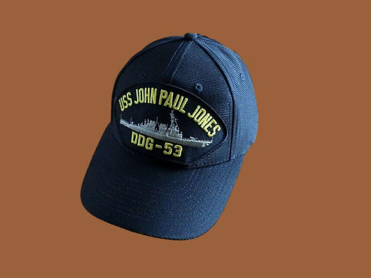 USS JOHN PAUL JONES DDG-53 NAVY SHIP HAT U.S MILITARY OFFICIAL BALL CAP U.S MADE