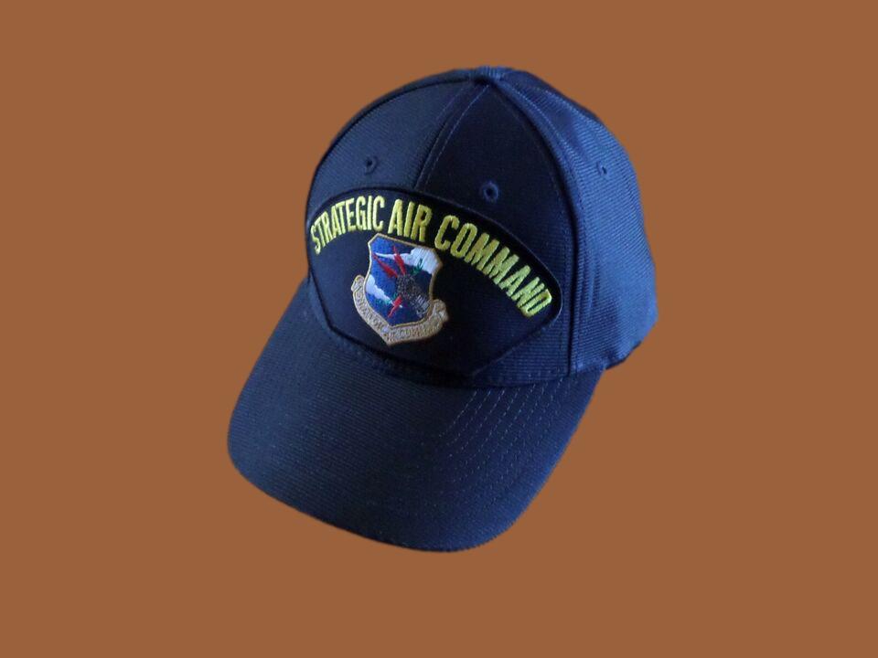 U.S AIR FORCE SAC MILITARY HAT OFFICIAL BALL CAP STRATEGIC AIR COMMAND USA MADE