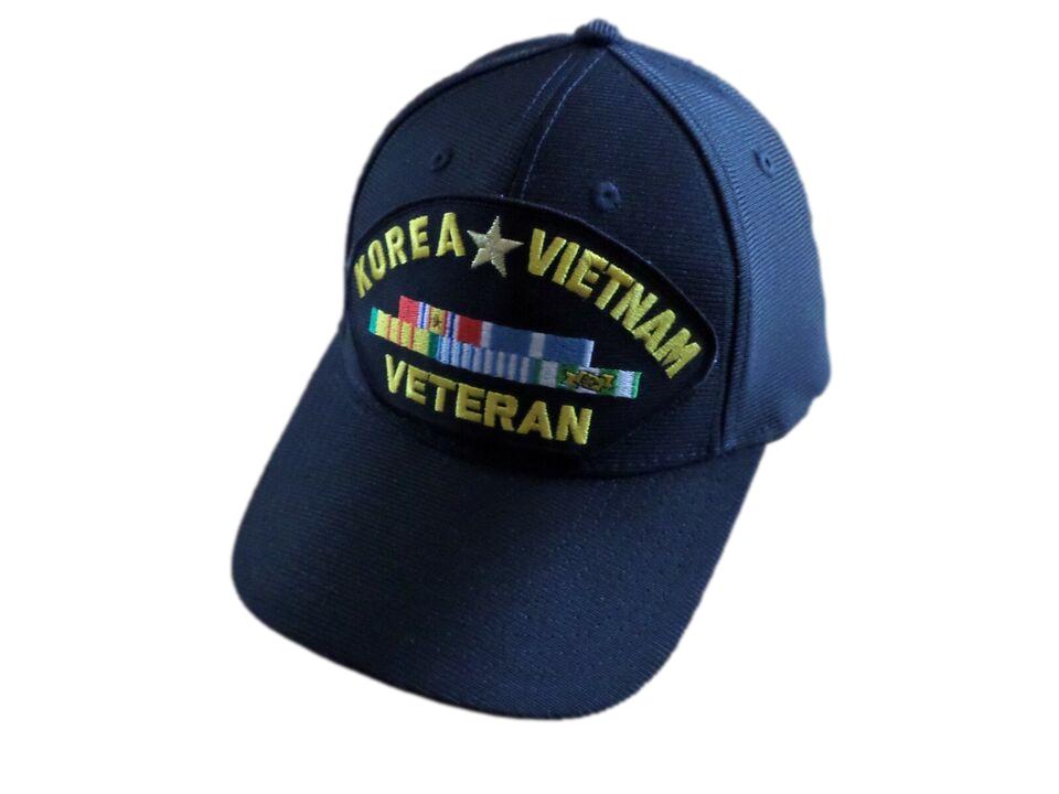 U.S MILITARY KOREA VIETNAM VETERAN HAT U.S MILITARY OFFICIAL BALL CAP U.S.A MADE