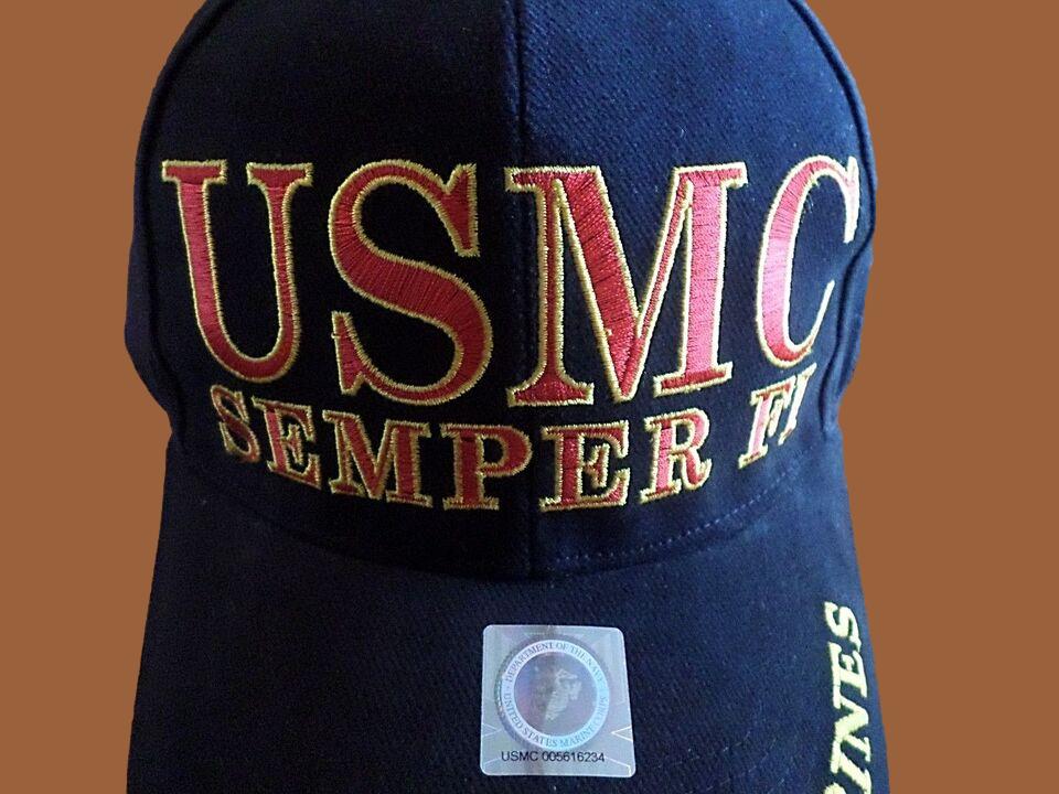 U.S Military USMC Semper Fi Embroidered Baseball Hat U.S Marines Licensed Cap