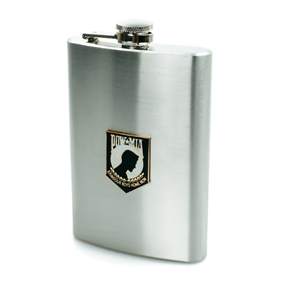 POW/MIA  8 OZ FLASK STAINLESS STEEL