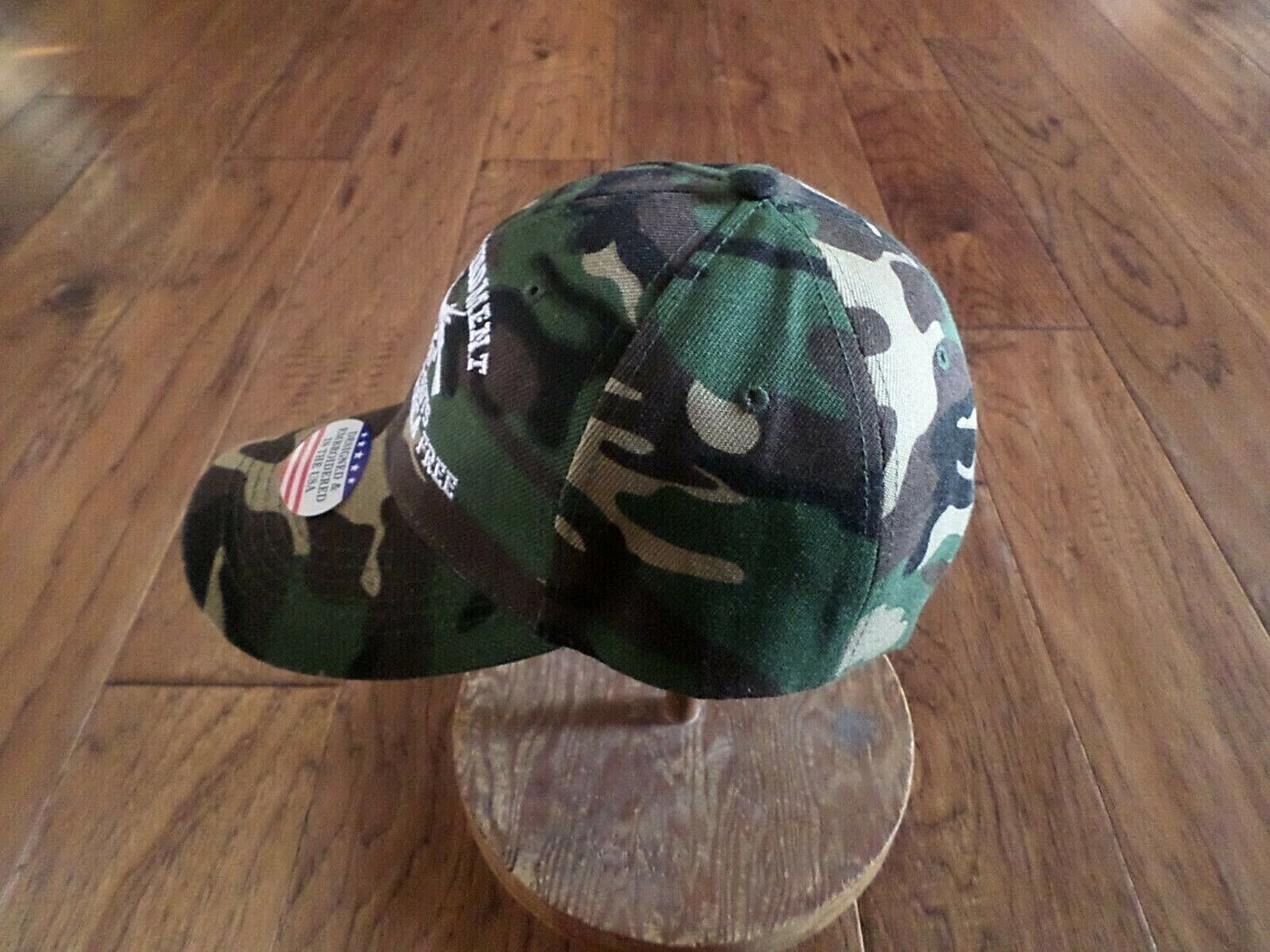 2nd AMENDMENT HAT GOD GUNS GUTS MADE AMERICA FREE CAP EMBROIDERED CAMOUFLAGE