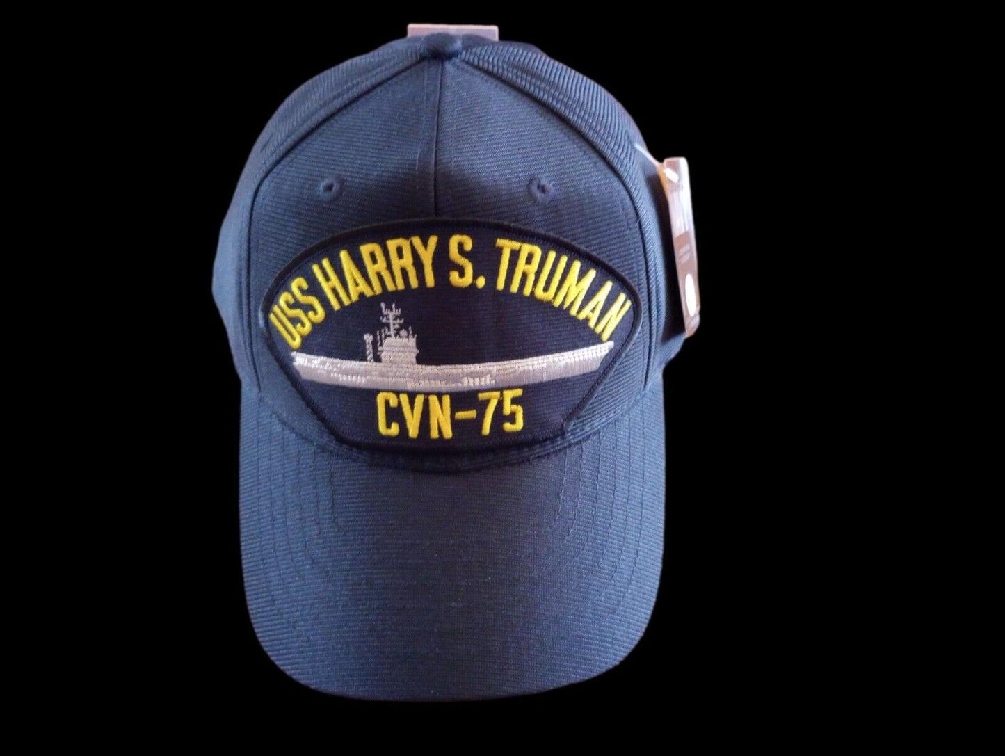 USS HARRY S TRUMAN CVN-75 NAVY SHIP HAT U.S MILITARY OFFICIAL BALL CAP USA MADE